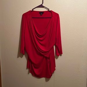 1X Red Worthington Blouse